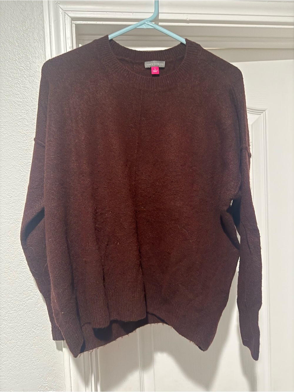 Vince Camuto Women's Crewneck Sweater - maroon